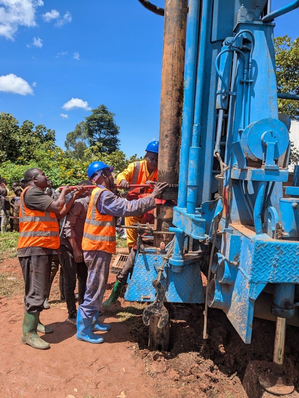 Équipe pendant les travaux